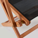 Table de jardin en bois extensible (200/250 cm) + 2 fauteuils et 6 chaises