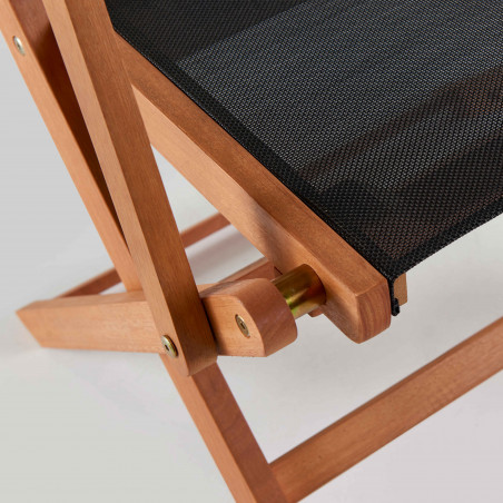 Table de jardin en bois extensible (200/250 cm) + 2 fauteuils et 6 chaises