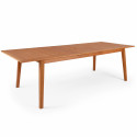 Table de jardin extensible en bois d'eucalyptus