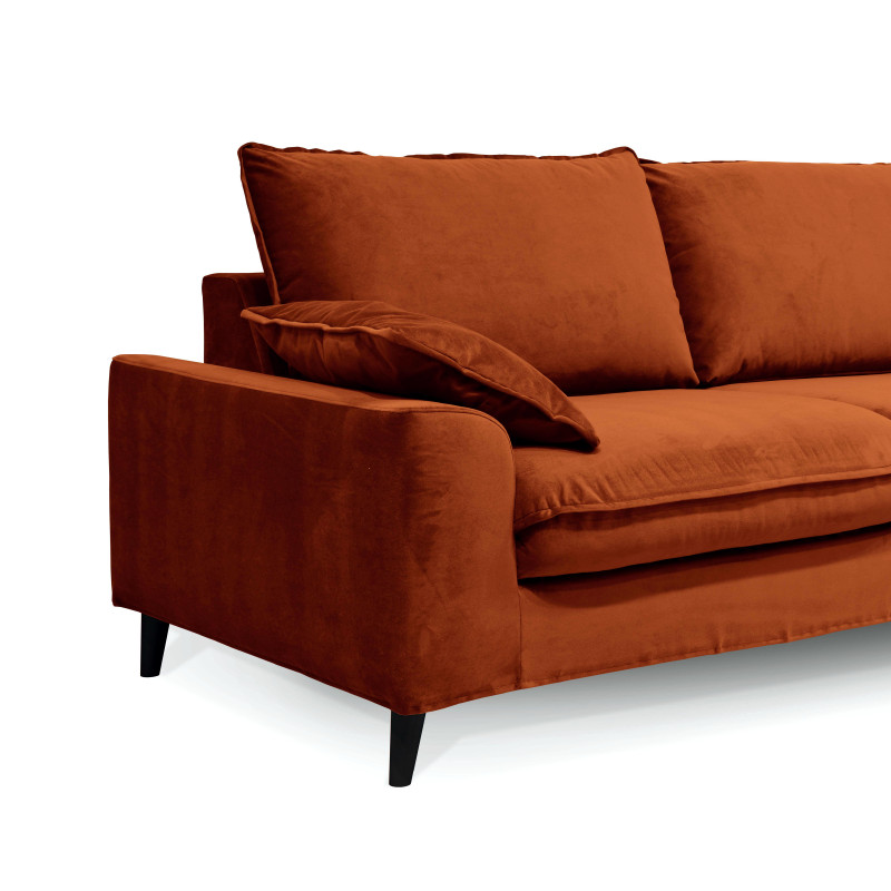 Housse de canapé convertible en velours 3 places