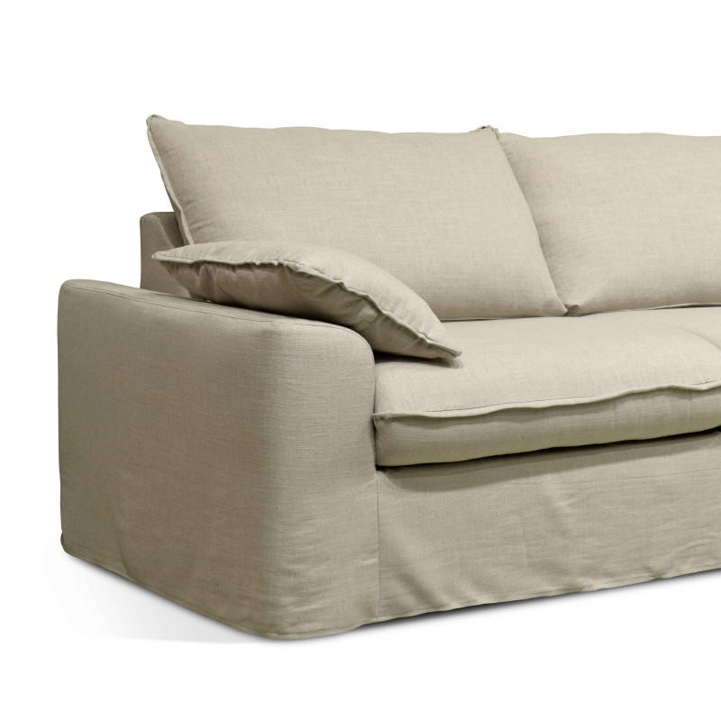 Canapé convertible en tissu 3 places