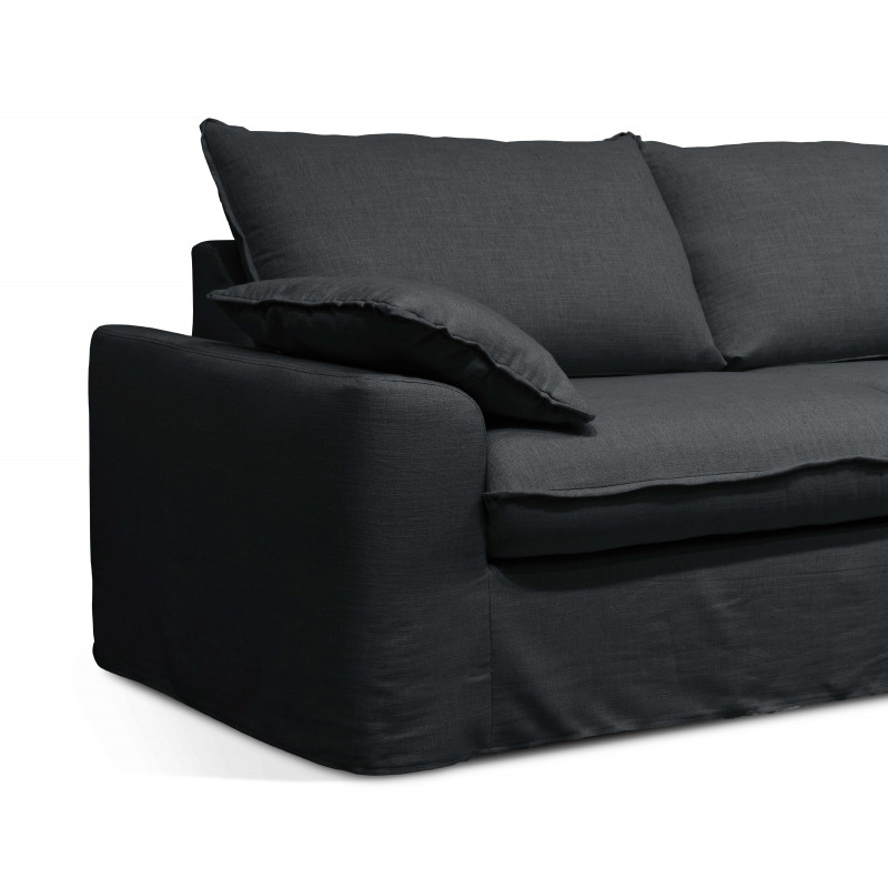 Canapé convertible en tissu 3 places