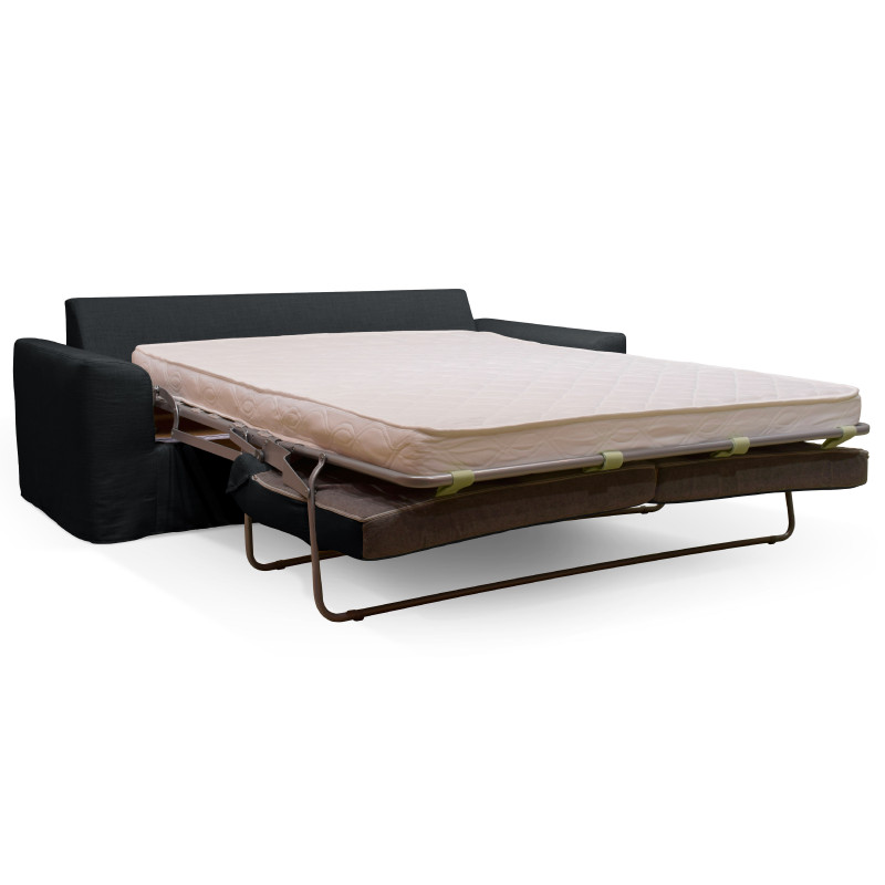 Canapé convertible en tissu 3 places