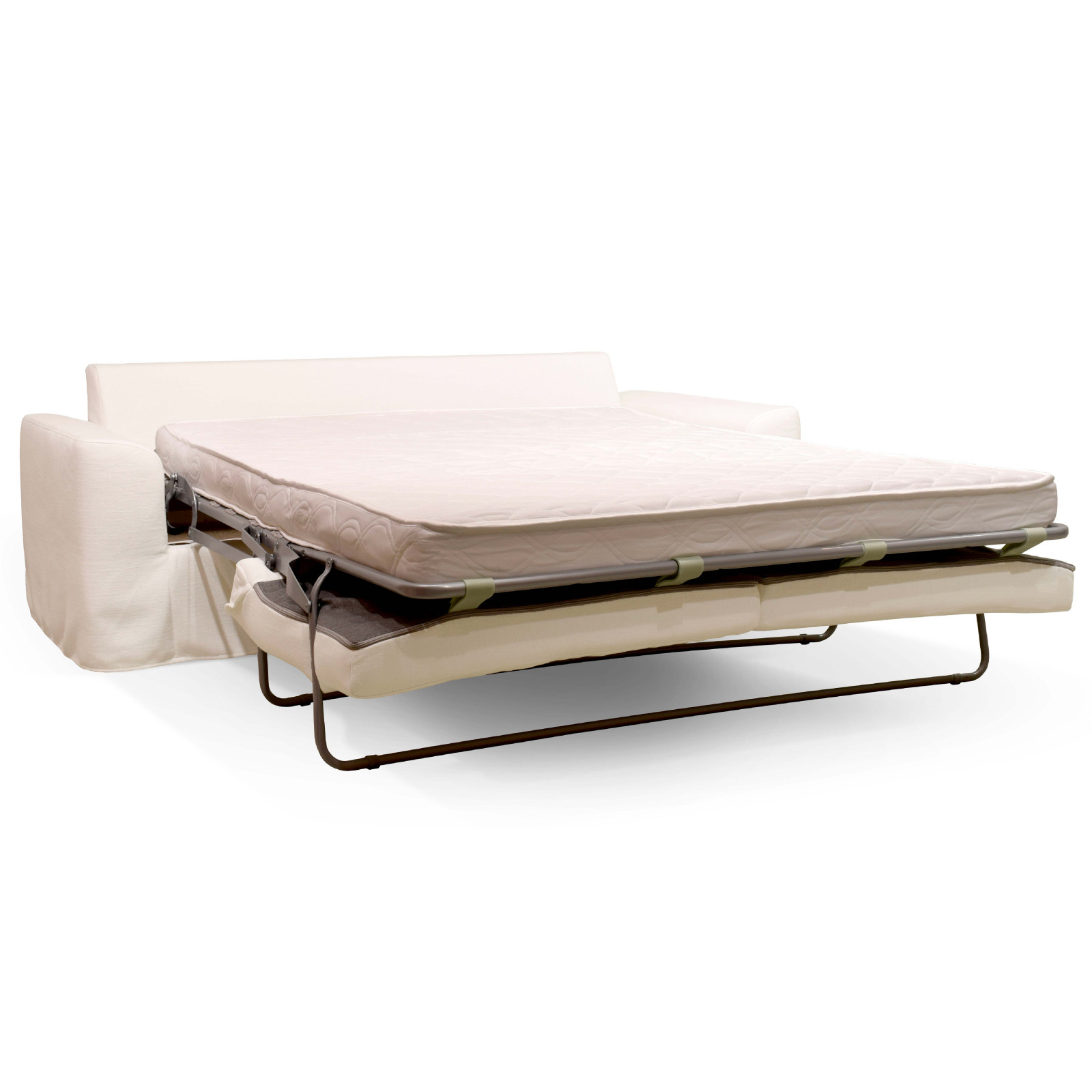 Canapé convertible en tissu texturé 3 places