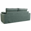 Canapé convertible en tissu texturé 3 places