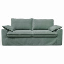 Canapé convertible en tissu texturé 3 places