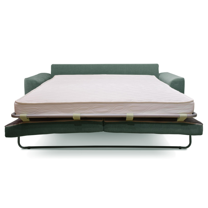 Canapé convertible en tissu texturé 3 places (2/6)