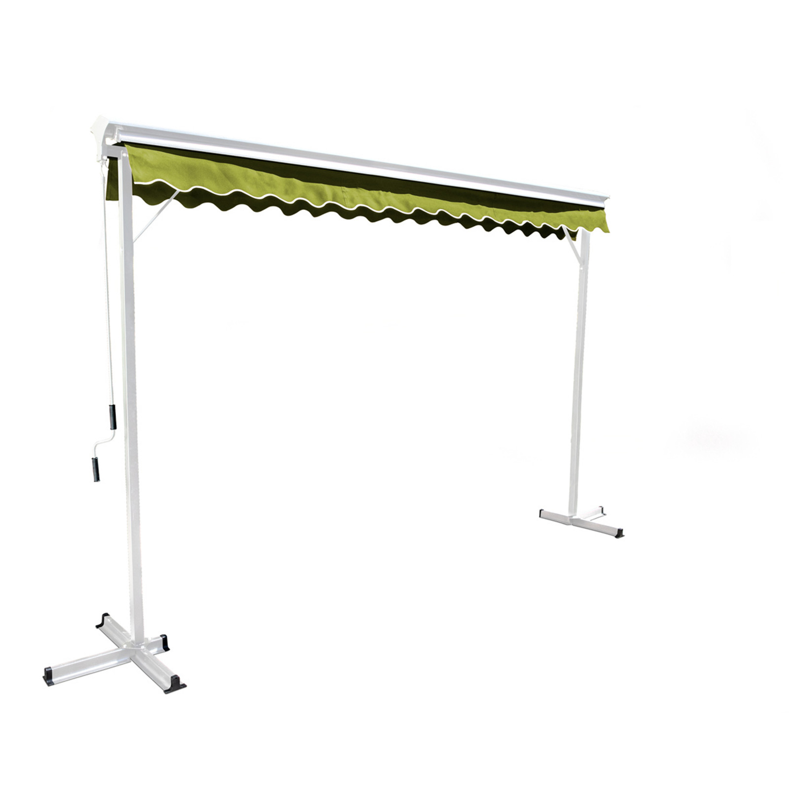 Ensemble store double pente (3 x 3 m) + 4 dalles lestées