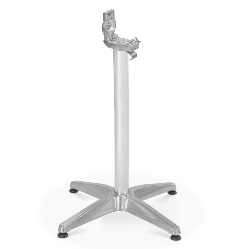 Pied de table en aluminium avec système inclinable