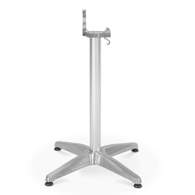 Pied de table en aluminium avec système inclinable