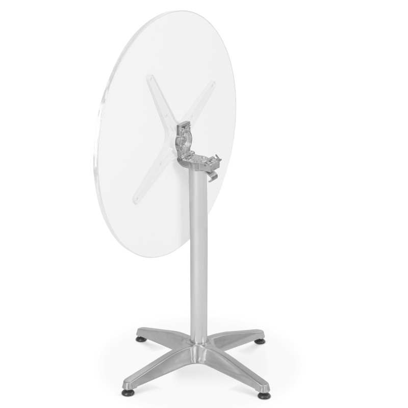 Pied de table en aluminium avec système inclinable
