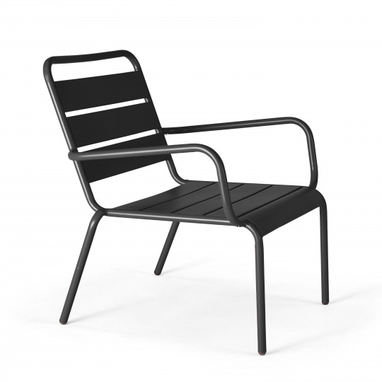 Fauteuil bas en métal