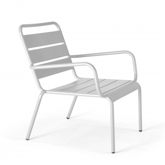 Fauteuil de jardin bas en métal résistant et anti corrosion | Oviala