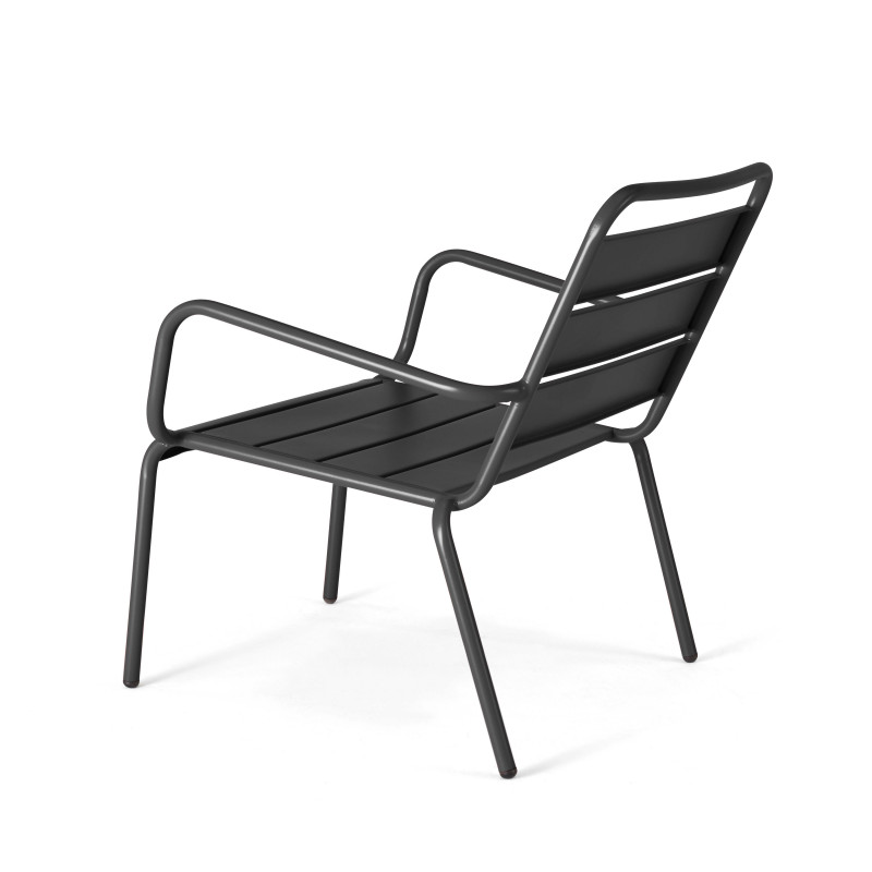 Fauteuil bas en métal (2/7)