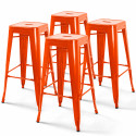 Ensemble de 4 tabourets de bar brillant