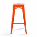 Ensemble de 4 tabourets de bar brillant
