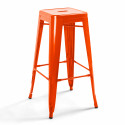 Ensemble de 4 tabourets de bar brillant
