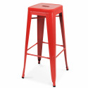 Tabouret de bar en métal mat (43 x 43 x 76 cm)