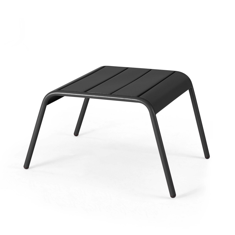 Fauteuil bas et repose-pieds en métal (5/7)