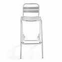 Tabouret haut en aluminium anodisé