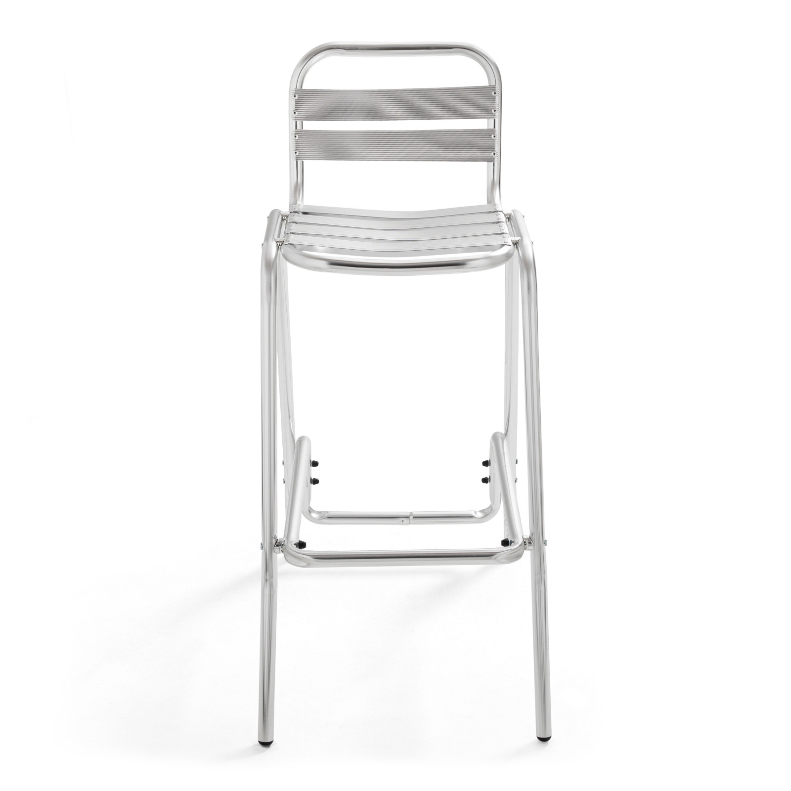 Tabouret haut en aluminium anodisé Tabouret haut en aluminium anodisé