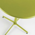 Ensemble table ronde inclinable (Ø70 x 72 cm) + 4 chaises