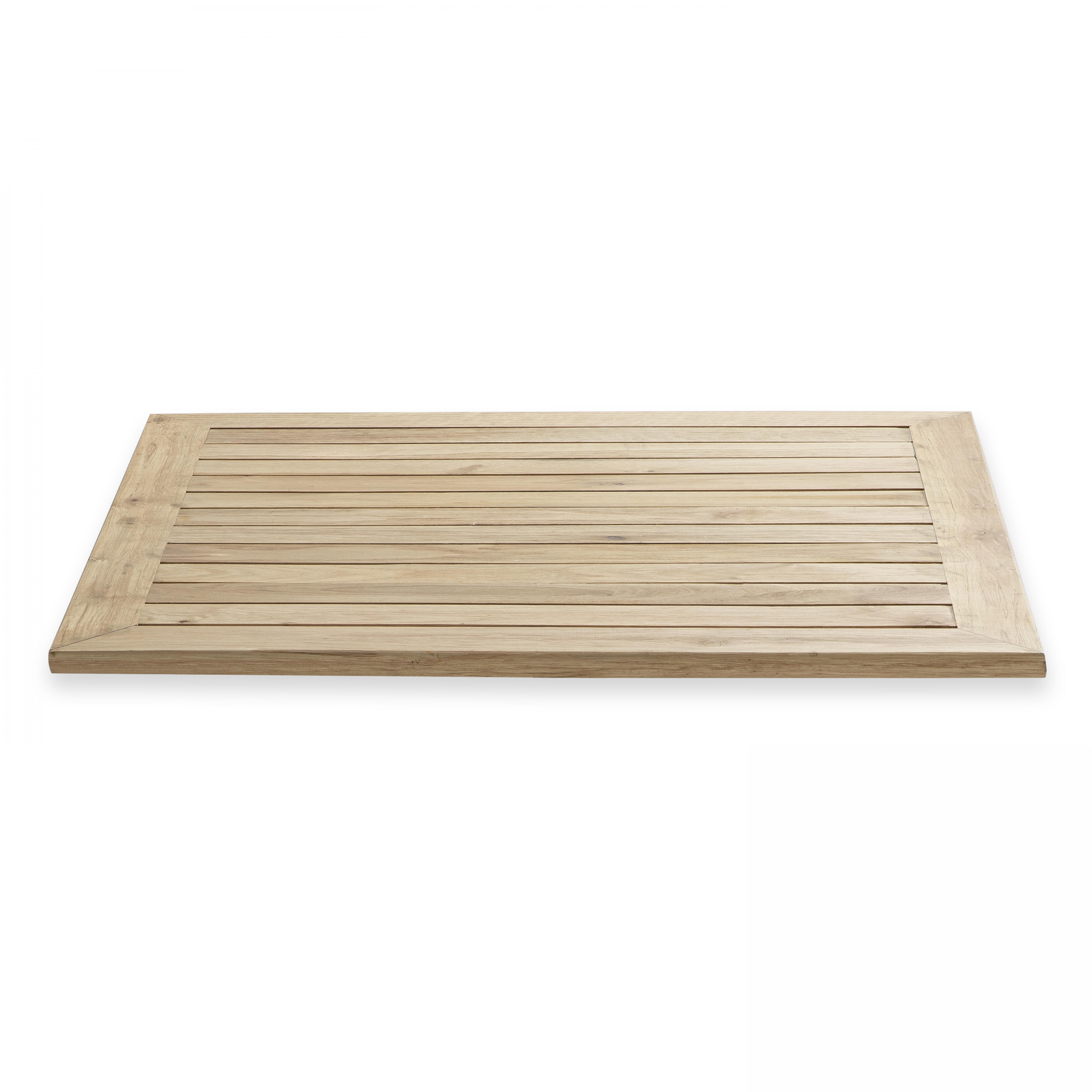 Plateau carrée en bois pour table de terrasse 70 x 70 cm
