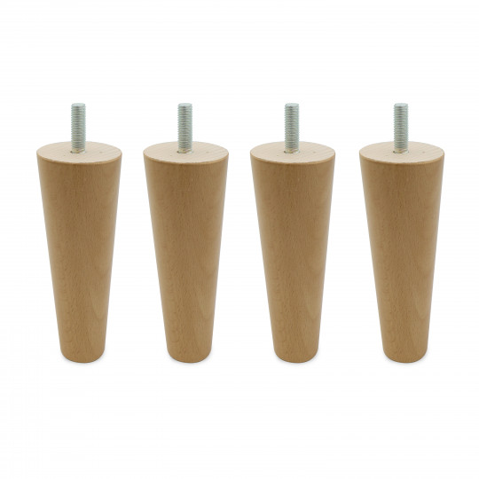 Lot de 4 pieds de canapé Jarod naturel