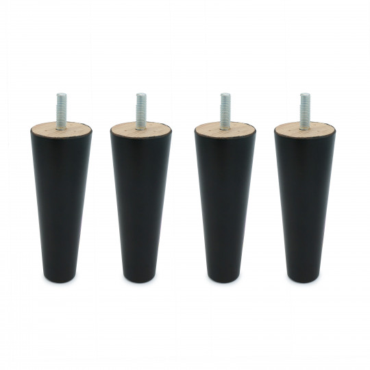 Lot de 4 pieds de canapé Jarod wengue