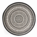 Tapis rond d'extérieur en polypropylène à motifs