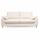 Canapé convertible tissu bouclette 3 places