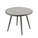 Table basse ronde motif PALM Ø 45 cm