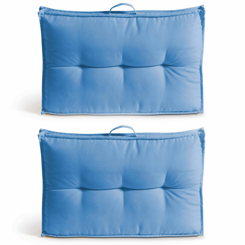 Lot de 2 coussins dossier pour palette
