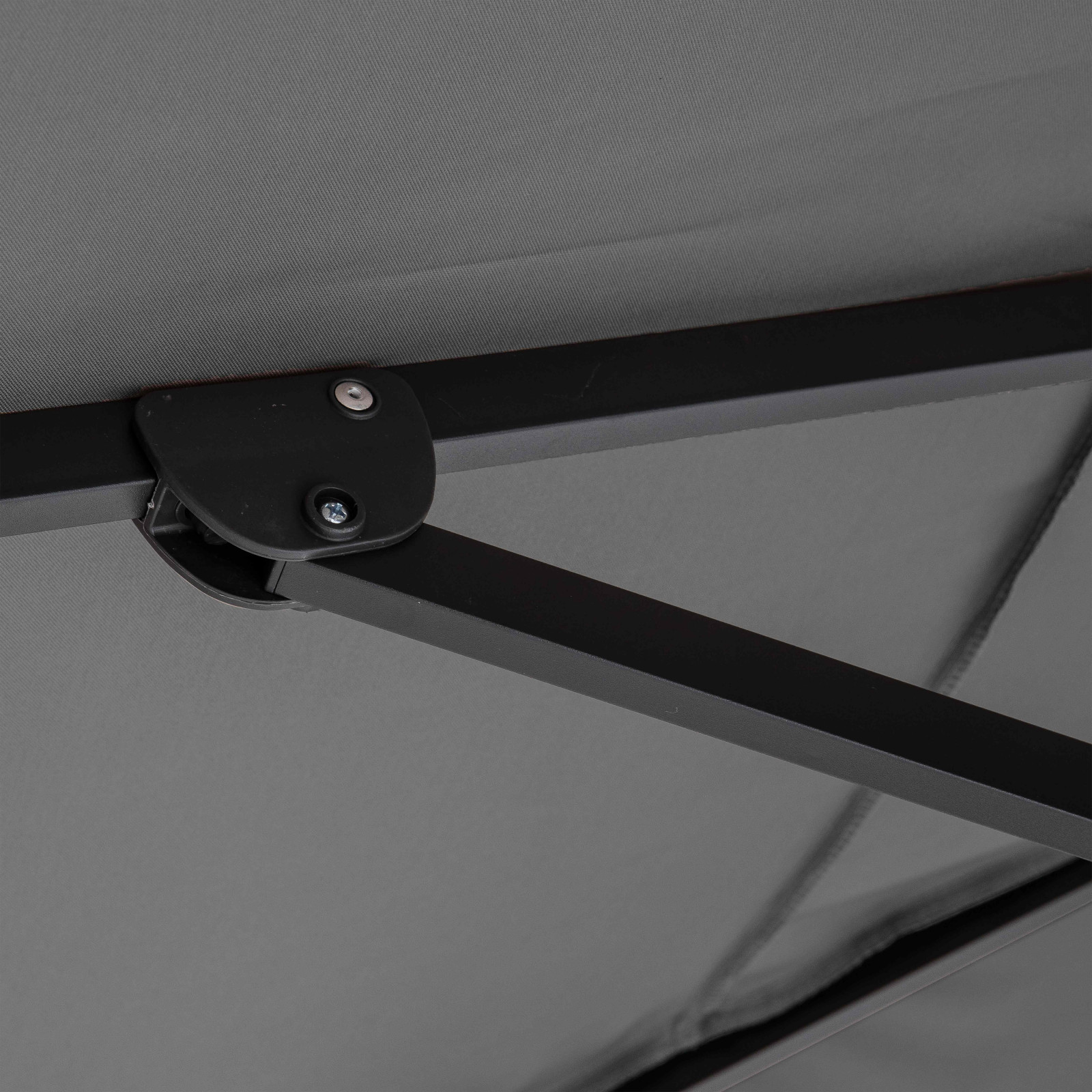 Ensemble parasol déporté inclinable (4 x 3 m) 240g/m² + 4 dalles lestées