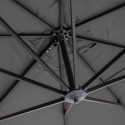 Ensemble parasol déporté (4 x 3m) 240g/m² + 4 dalles à lester remplissables