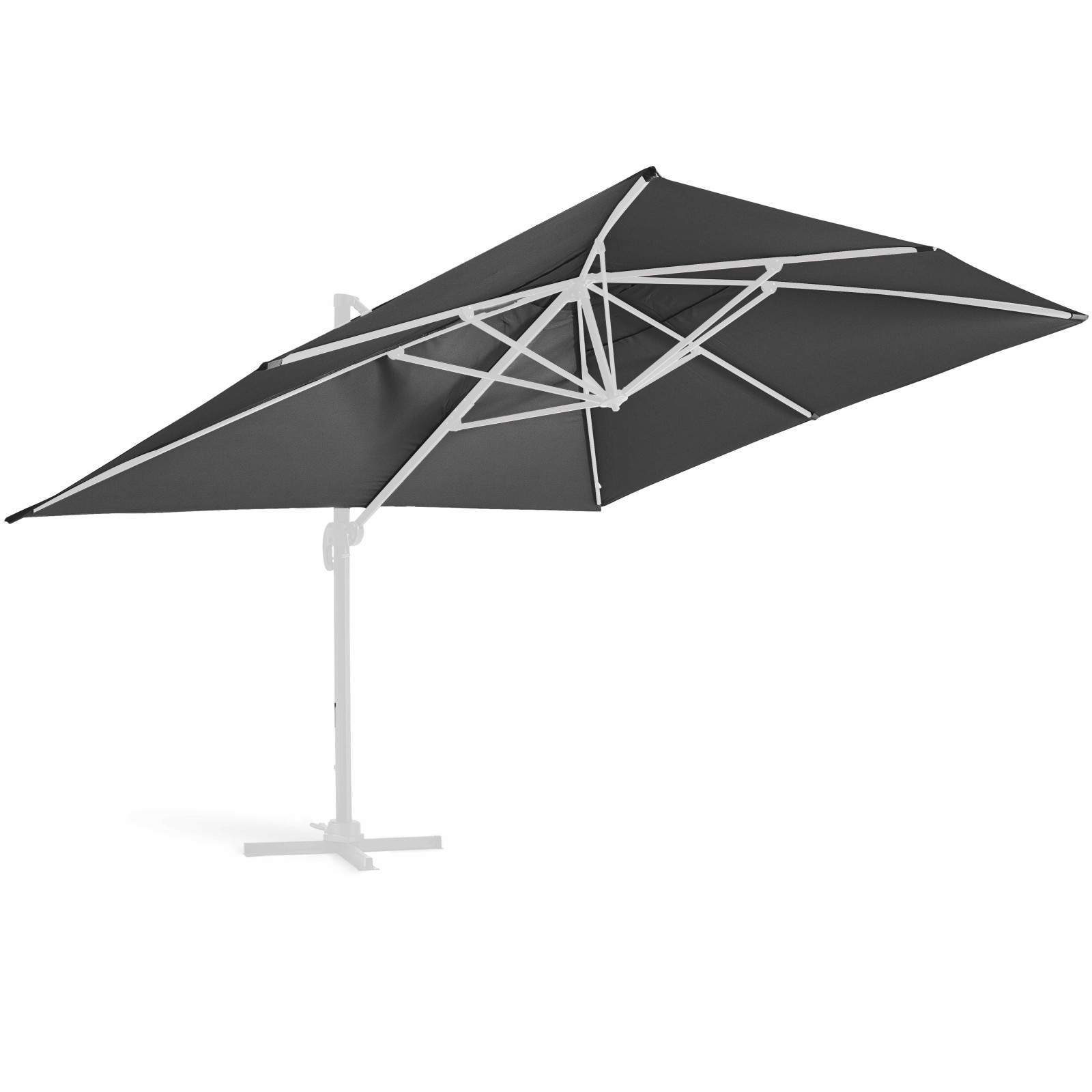 Toile pour parasol déporté 4x3m 240g/m2 - Caserta