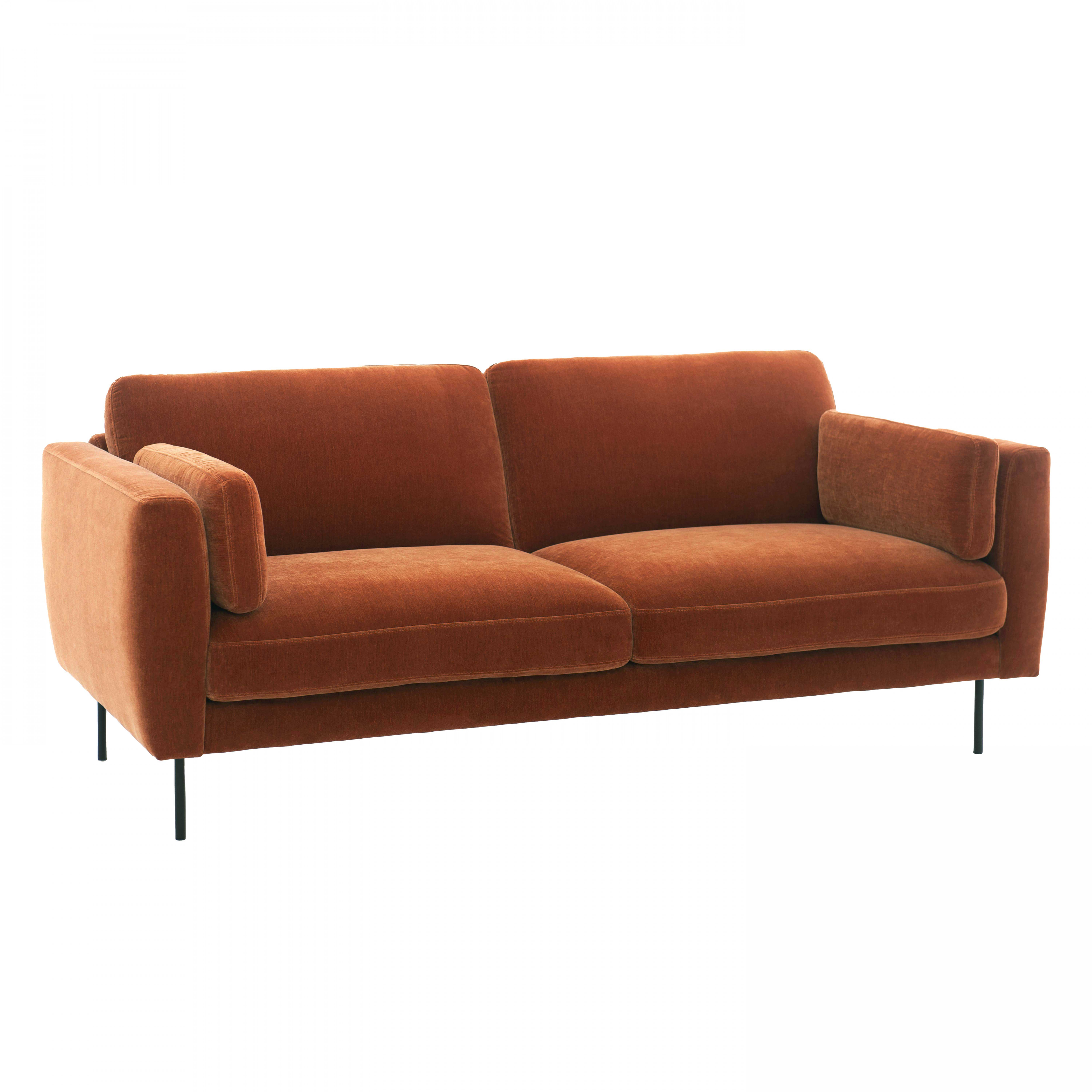 Canapé en velours 3 places