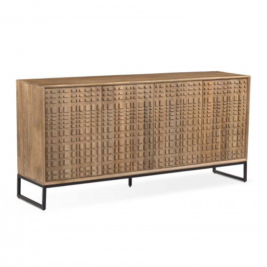 Buffet en manguier 4 portes