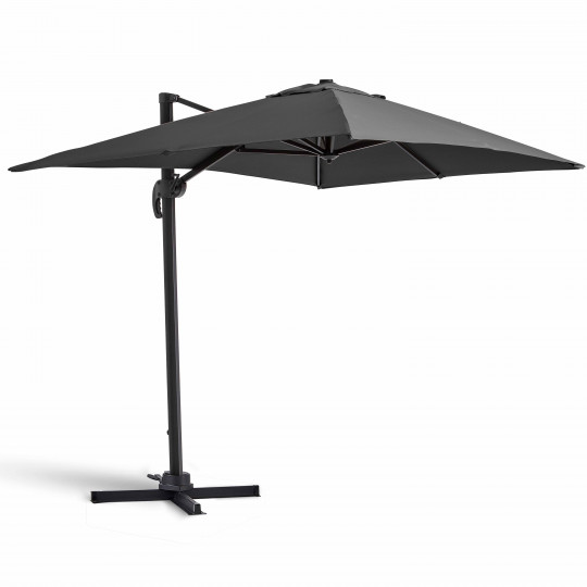 Parasol déporté rectangulaire rotatif 360° (2 x 3m) - 240g/m²