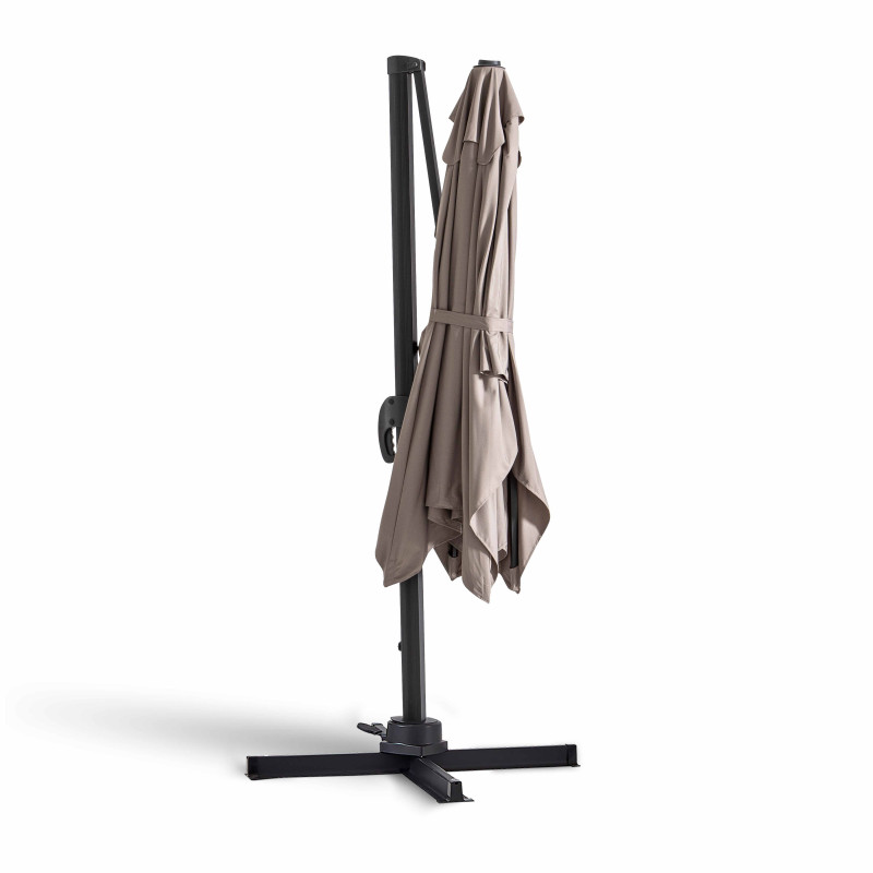 Parasol déporté rectangulaire rotatif 360° (2 x 3m) - 240g/m² (3/5)