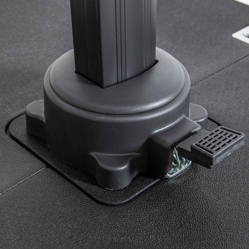 Parasol déporté rectangulaire rotatif 360° (2 x 3m) - 240g/m² (5/6)