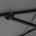 Parasol déporté carré rotatif 360° (3 x 3m) - 250g/m²