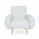 Fauteuil vintage en bouclette