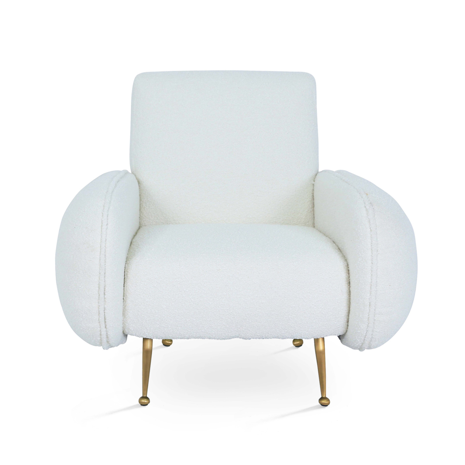 Fauteuil vintage en bouclette