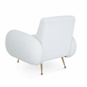Fauteuil vintage en bouclette