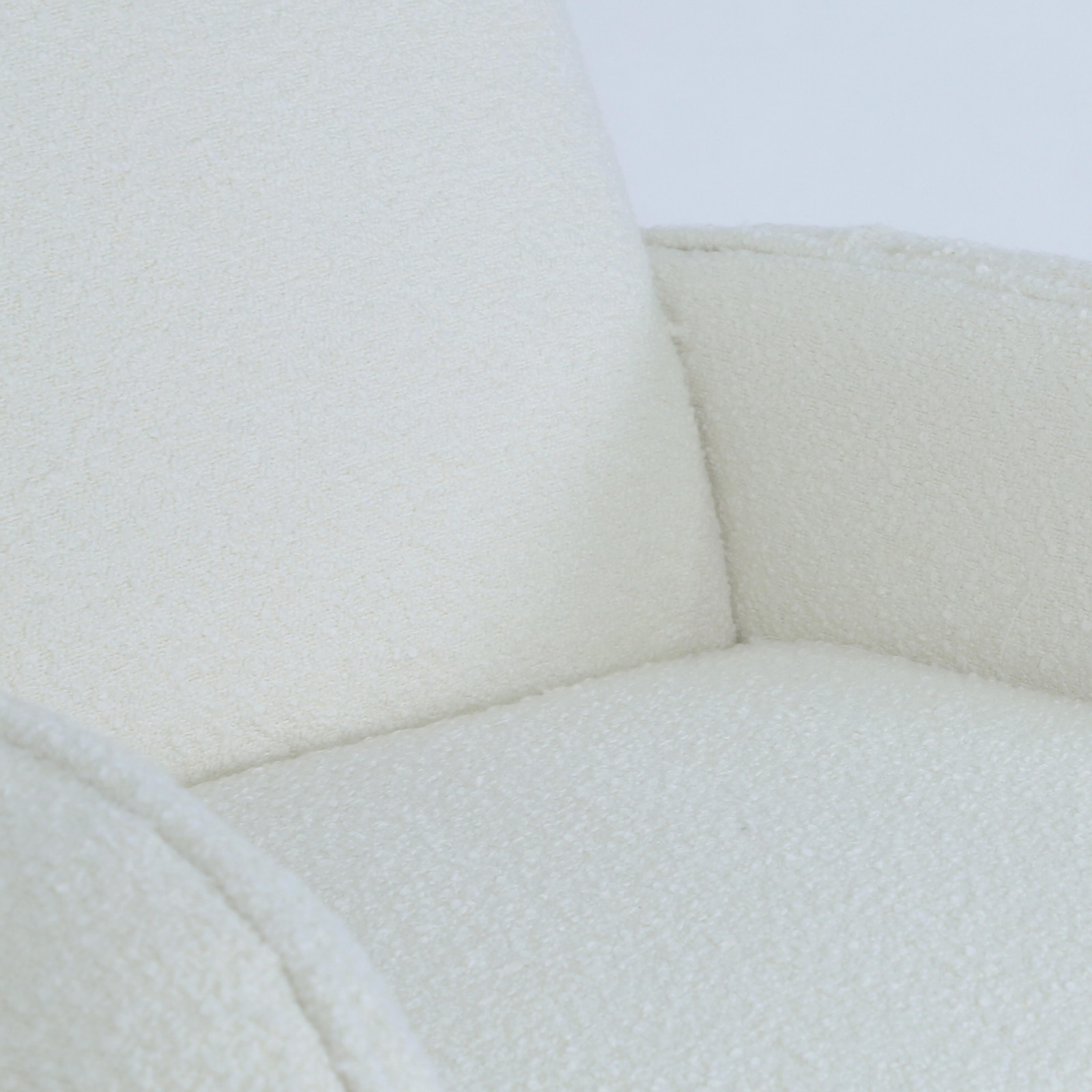 Fauteuil vintage en bouclette