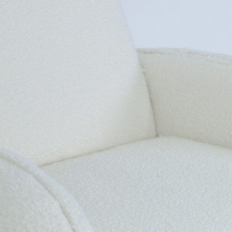 Fauteuil vintage en bouclette (4/5)