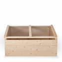 Carré potager bas avec couvercle 80 x 40 x 40 cm