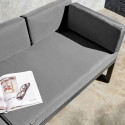 Salon bas d'angle 5 places avec dossier inclinable et table basse