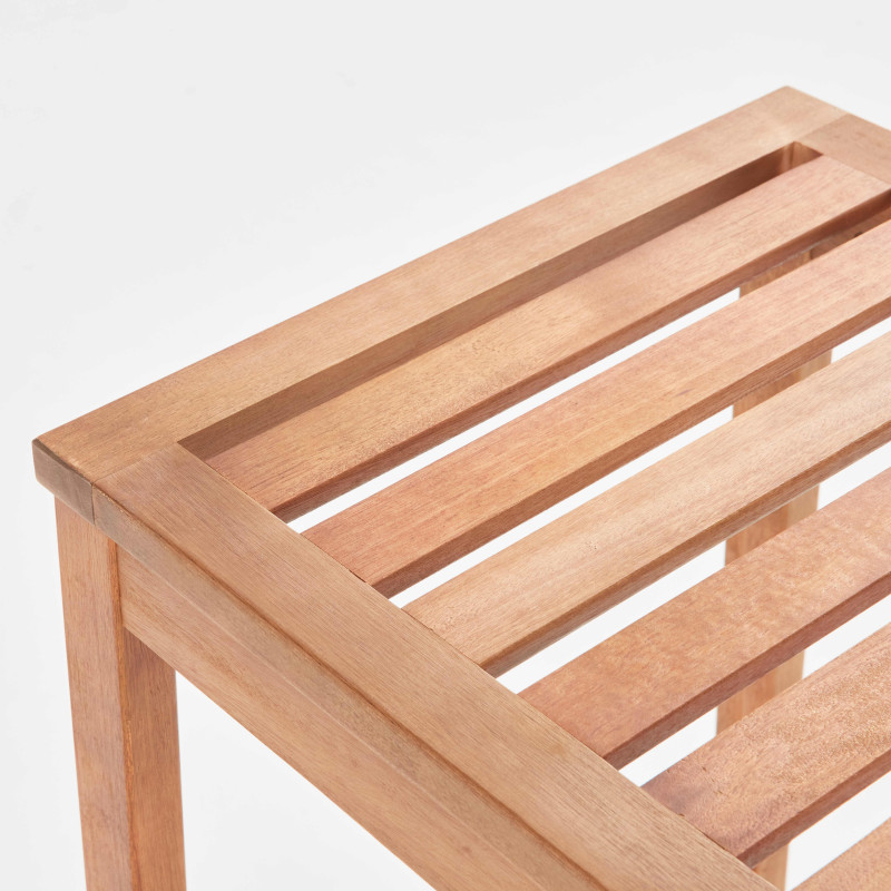 Chaise haute en bois d'eucalyptus